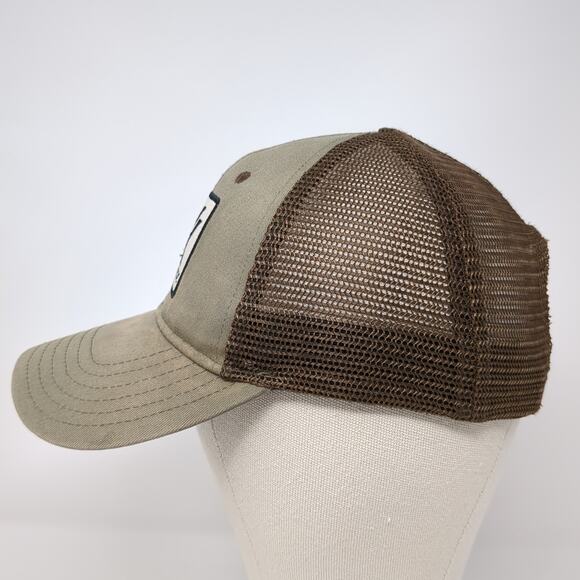 Vortex Logo Snapback Trucker Hat Brown One Size Adjustable Outdoor - Picture 3 of 9